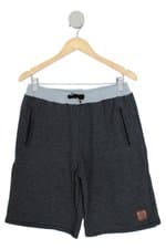 bermuda mary jim masculina cinza com cós com elástico