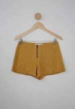 Shorts uma feminino amarelo