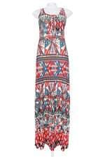 vestido longo disfrutti feminino estampado