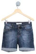 bermuda Renner feminina azul com barra italiana