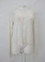Cardigan feminino off-white