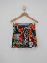 Saia modas j.k.l cia feminina estampada