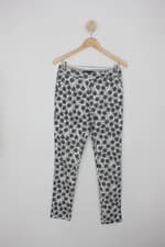 Calça social c&a feminina branca estampada