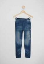 Calça imita jeans legging azul style 