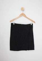 Saia adles feminina preto com Bordado