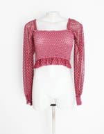 blusa C&A feminina vermelha com poás