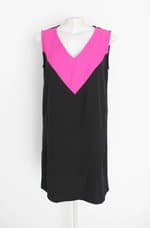 vestido leboh feminino preto com recortes