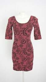 vestido Blue Steel feminino vinho